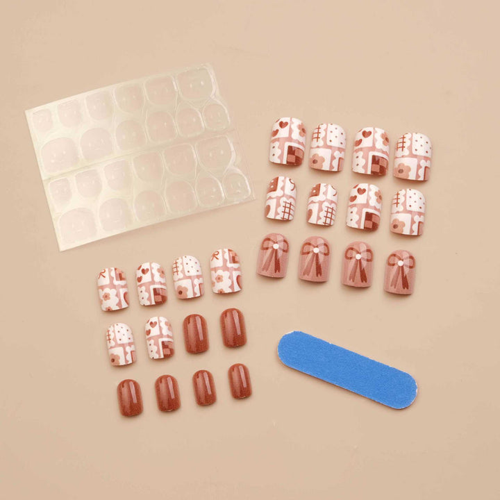 Decorative Press-On Nail Art Kit Stornfield