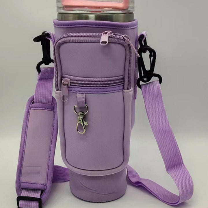 Ladies trendy and sparkling drinking bottle with shoulder bag Stornfield