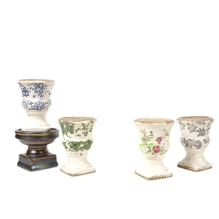 Floral Ceramic Planter Stornfield