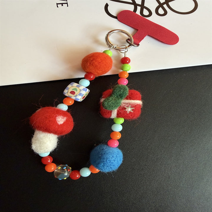 Festive Beaded Charm Keychain Stornfield