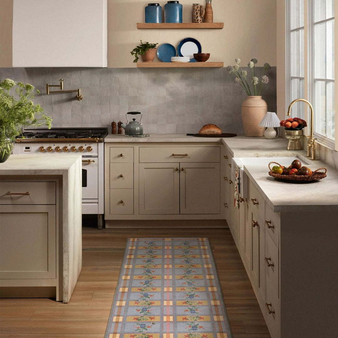 Contemporary Geometric Kitchen Runner