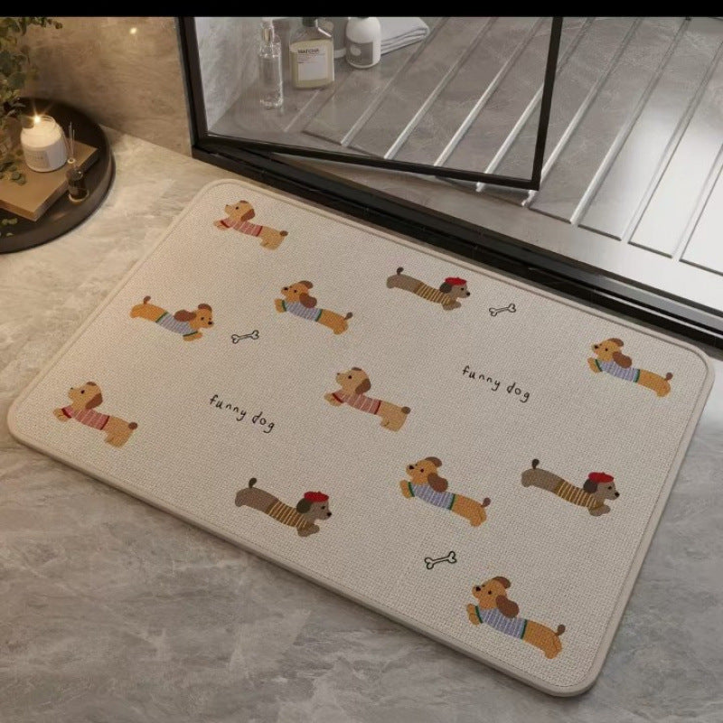 Fun Dog-Themed Anti-Slip Bath Mat Stornfield