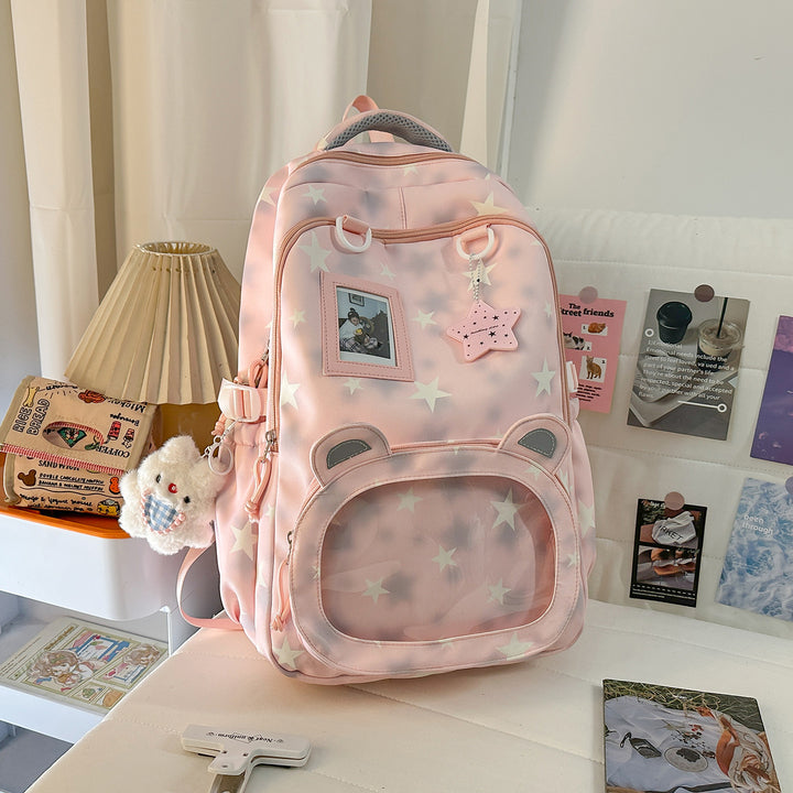 Backpack with Cute Applications and Thoughtful Storage Stornfield