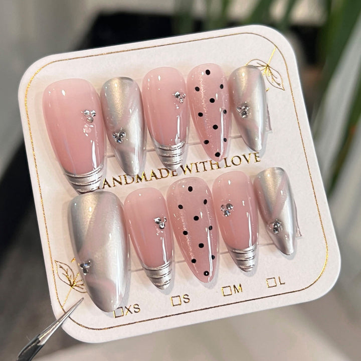 Artful Nail Extensions with Filigree Accents Stornfield