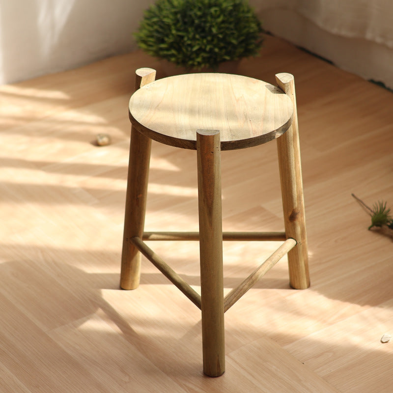 Rustic Wooden Stool Stornfield