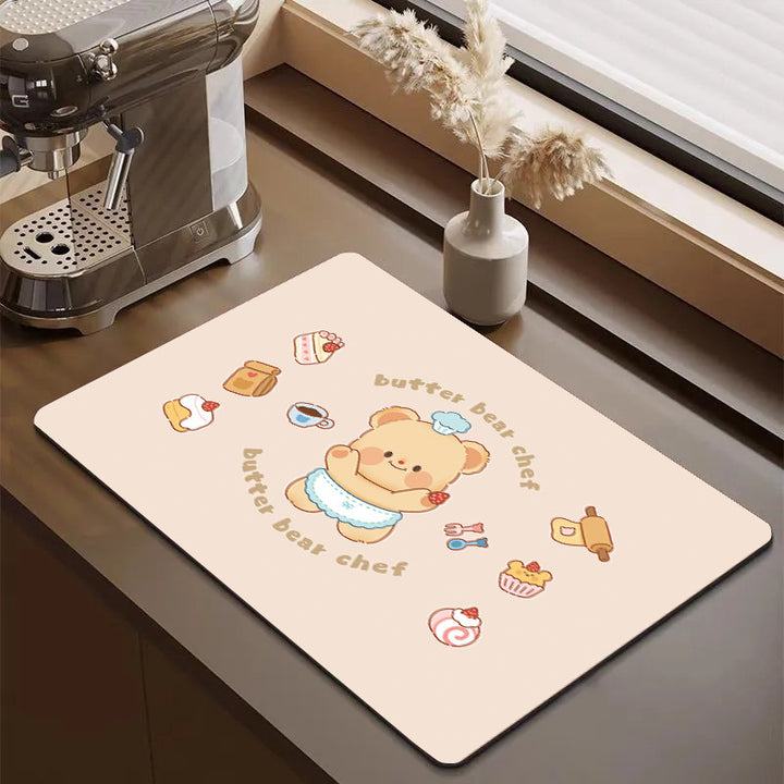 Cute Cartoon Food-Themed Kitchen Mat Stornfield