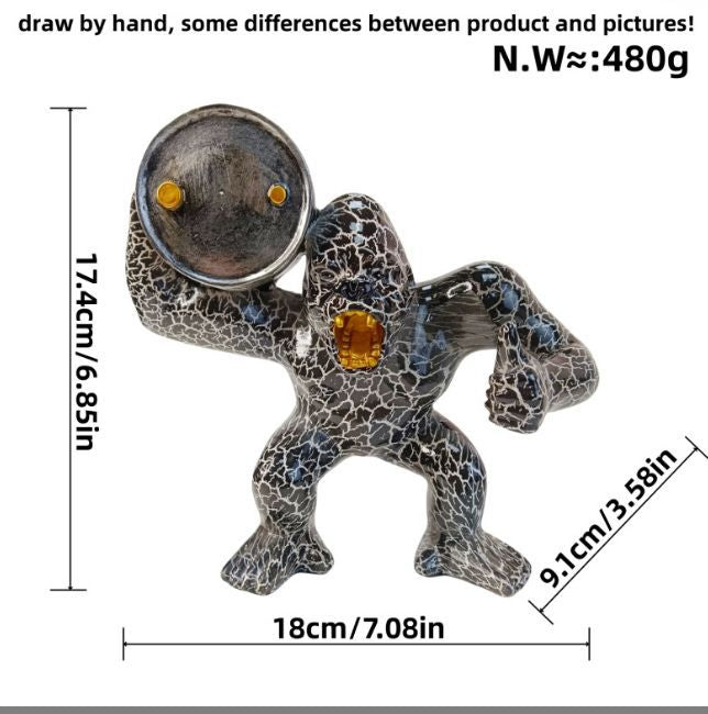 Sporty decorative figure of a weightlifter Stornfield