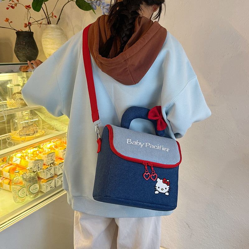 Stylish Denim Pacifier Bag Stornfield