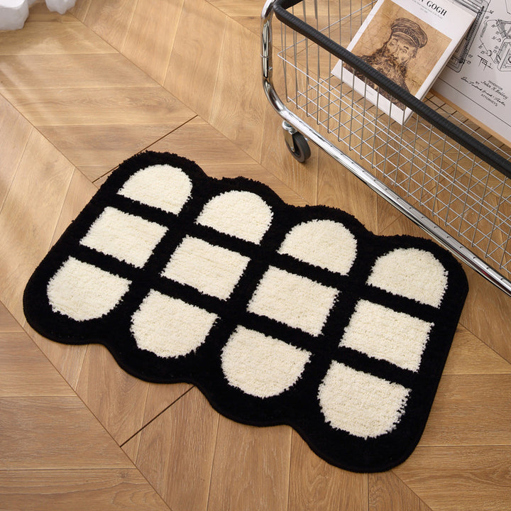 Textured Pillow-Edge Bath Mat