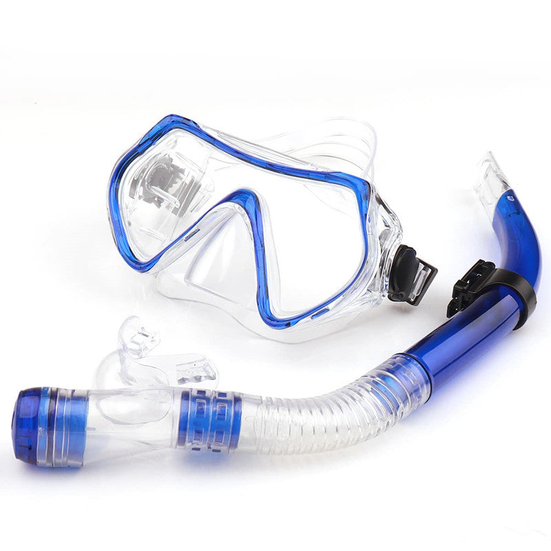 Snorkel mask with anti-fog technology and flexible mouthpiece Stornfield
