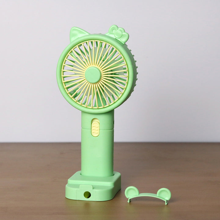 Unisex Portable Handheld Fan with Creative Cat Ears Design Stornfield