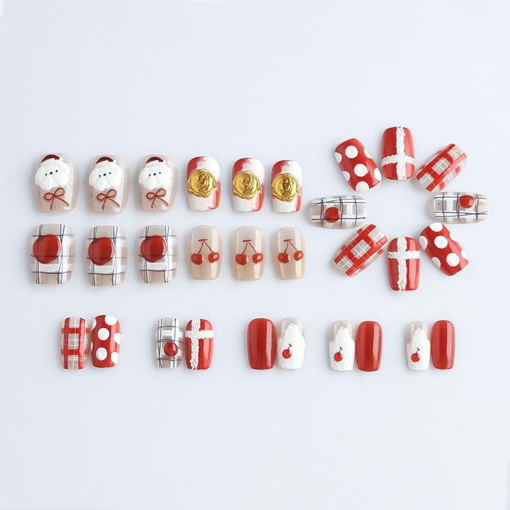 Seasonal Holiday-Themed Press-On Nail Set Stornfield