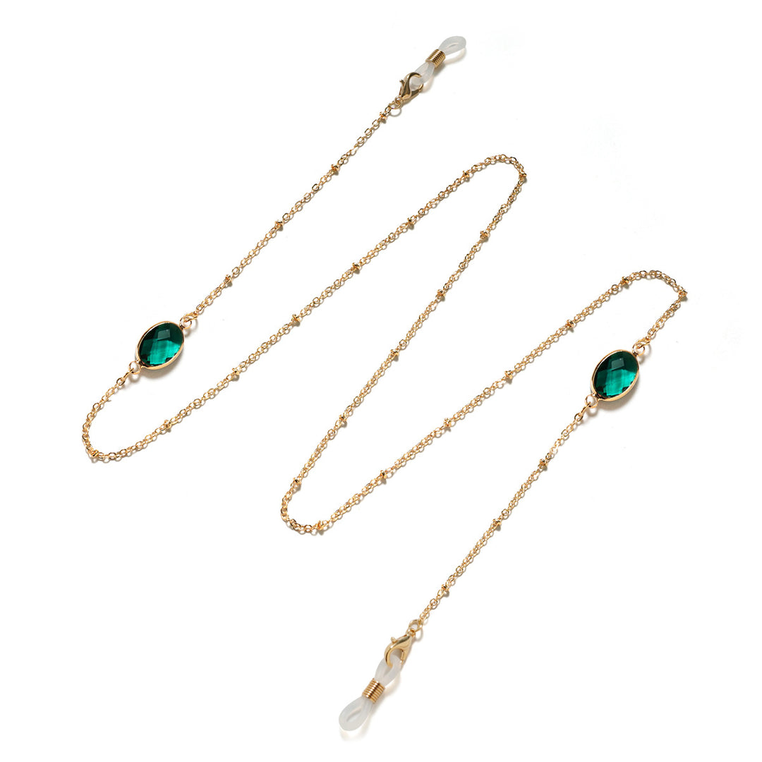Elegant Gemstone-Embellished Eyewear Holder Stornfield
