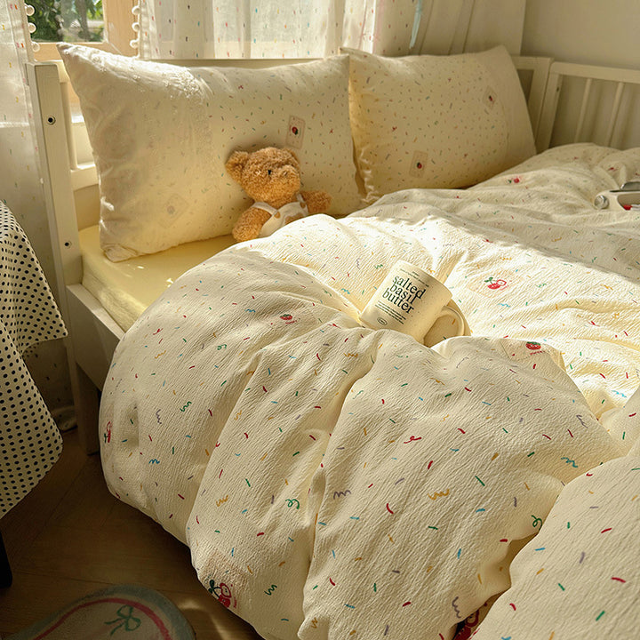 Lightweight Textured Duvet Cover Set