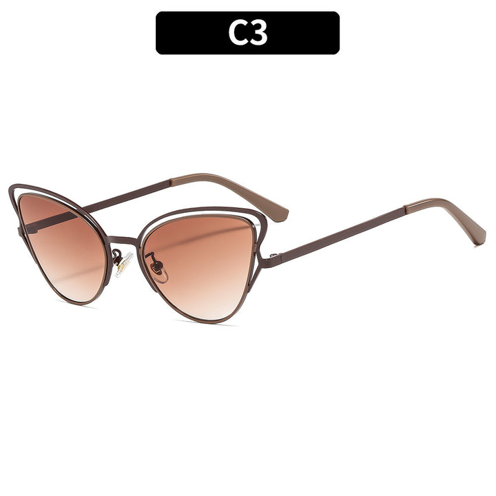 Women's Cat-Eye Sunglasses with Luxurious Metal Frame and High-Quality Gradient Lenses Stornfield