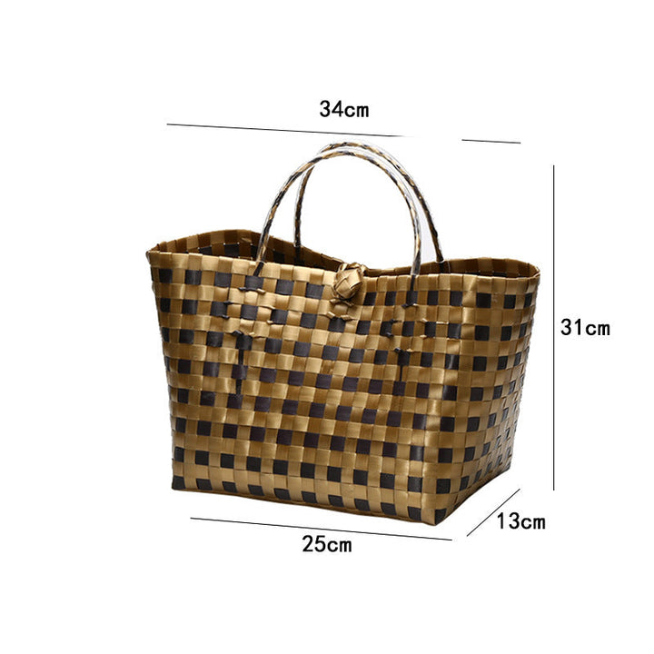 Large Capacity Woven Shopping Tote Stornfield