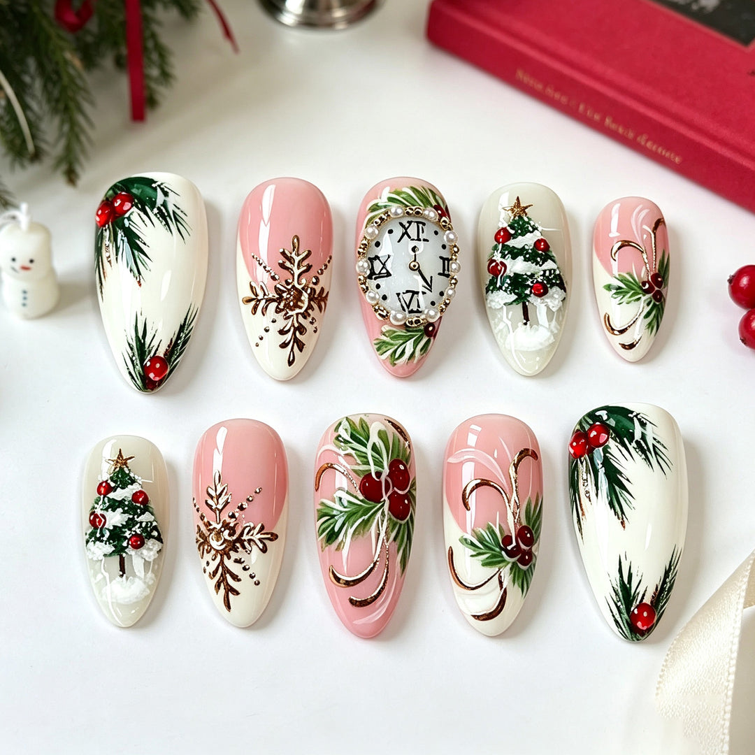 Decorative Seasonal Press-On Nail Art