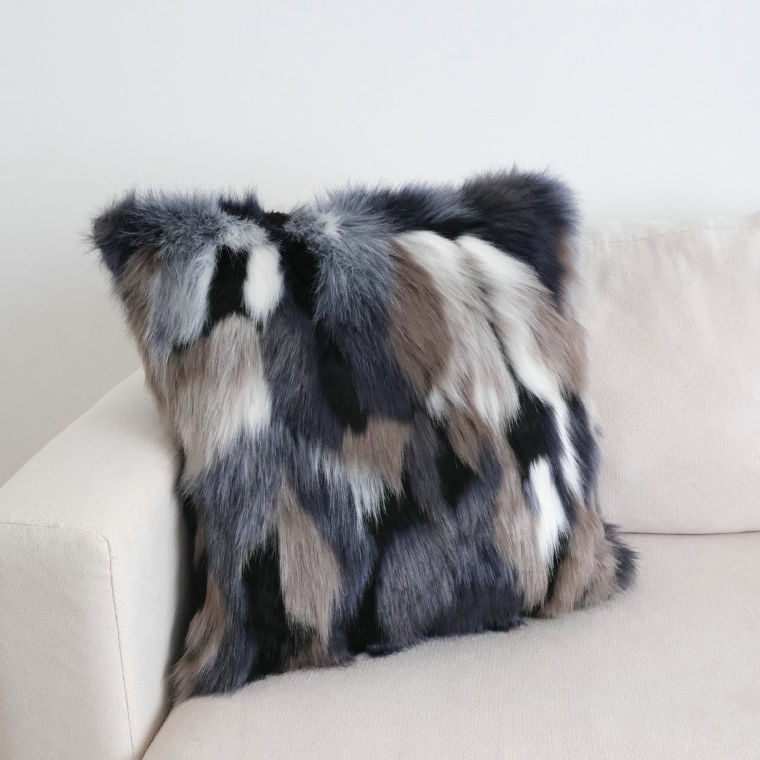 Faux Fur Accent Pillow for Home Decor