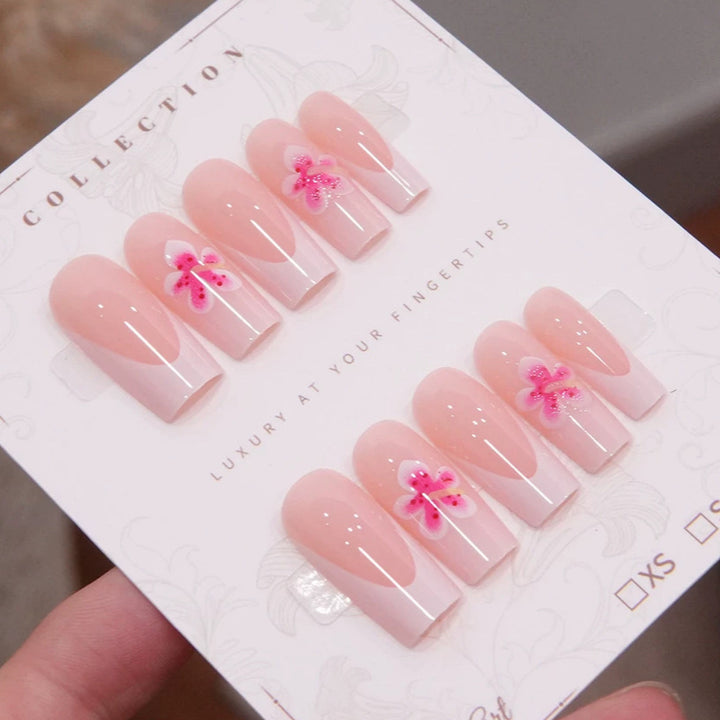 Luxury Floral Press-On Nail Set