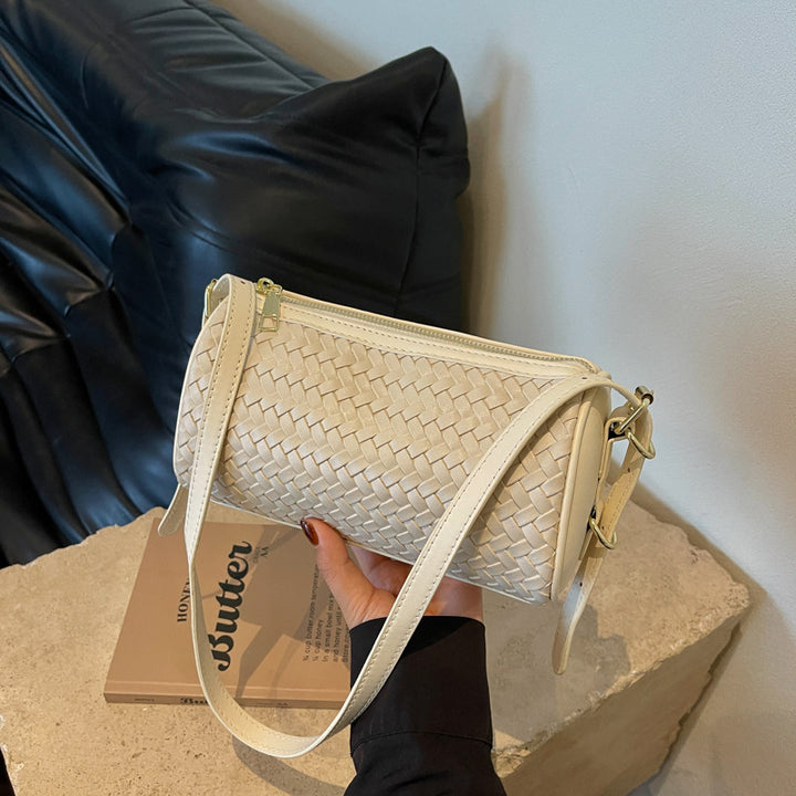 Woven Textured Crossbody Clutch