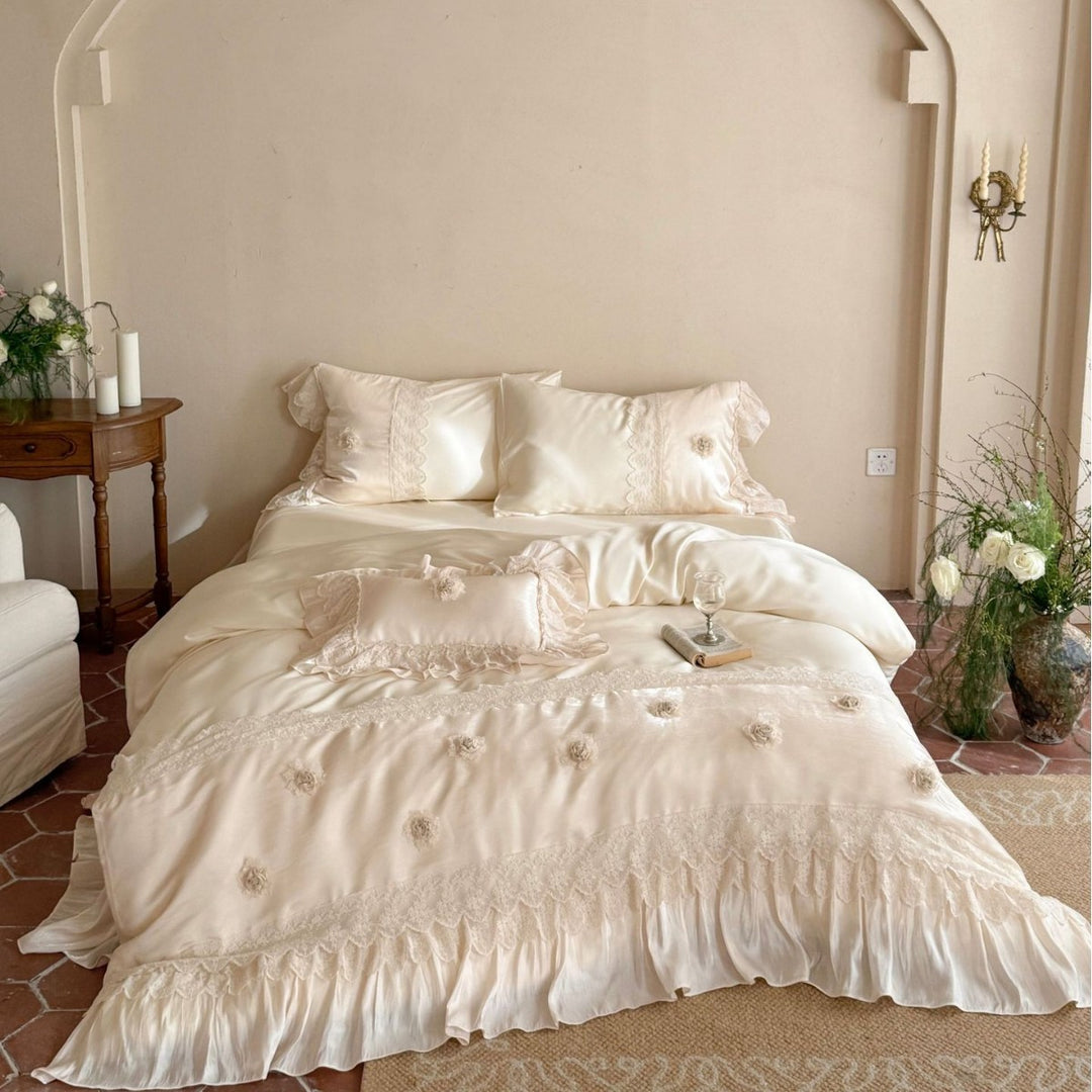 Romantic Satin Bed Linen Set