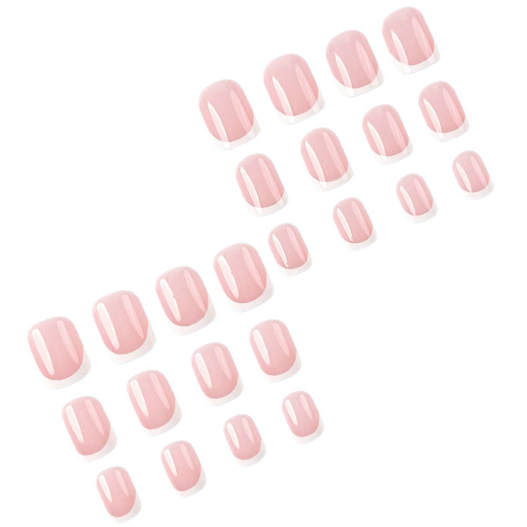 Elegant French Tip Nail Extensions Stornfield