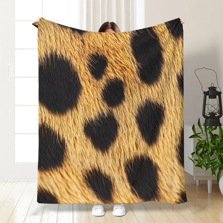 Artistic Leopard Print Throw Blanket