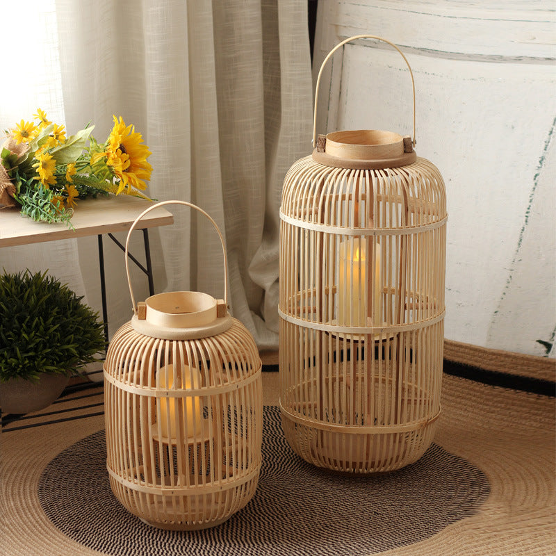 Decorative Lantern made of Rattan Stornfield