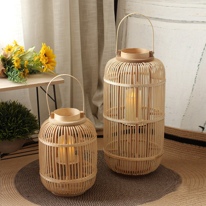 Decorative Lantern made of Rattan Stornfield