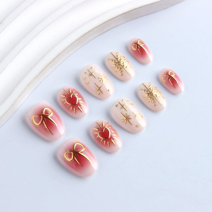Heart-Embellished Nail Art Set Stornfield