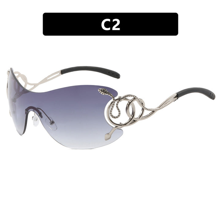 Women’s futuristic sunglasses with playful design Stornfield