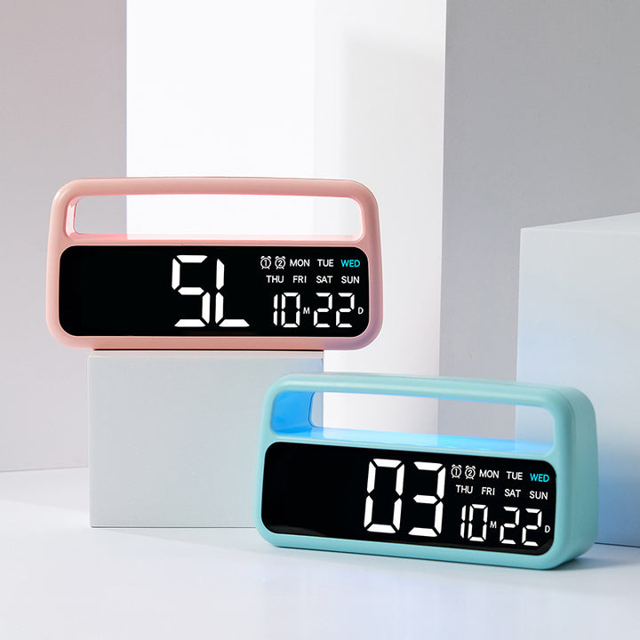 Digital alarm clock with clear LED display and modern features Stornfield