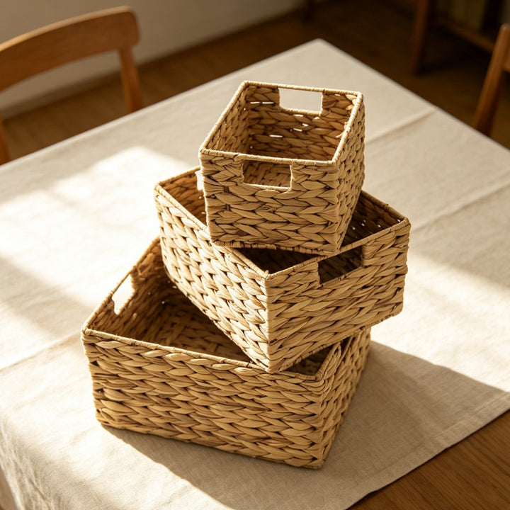 Woven Rectangular Storage Basket Stornfield