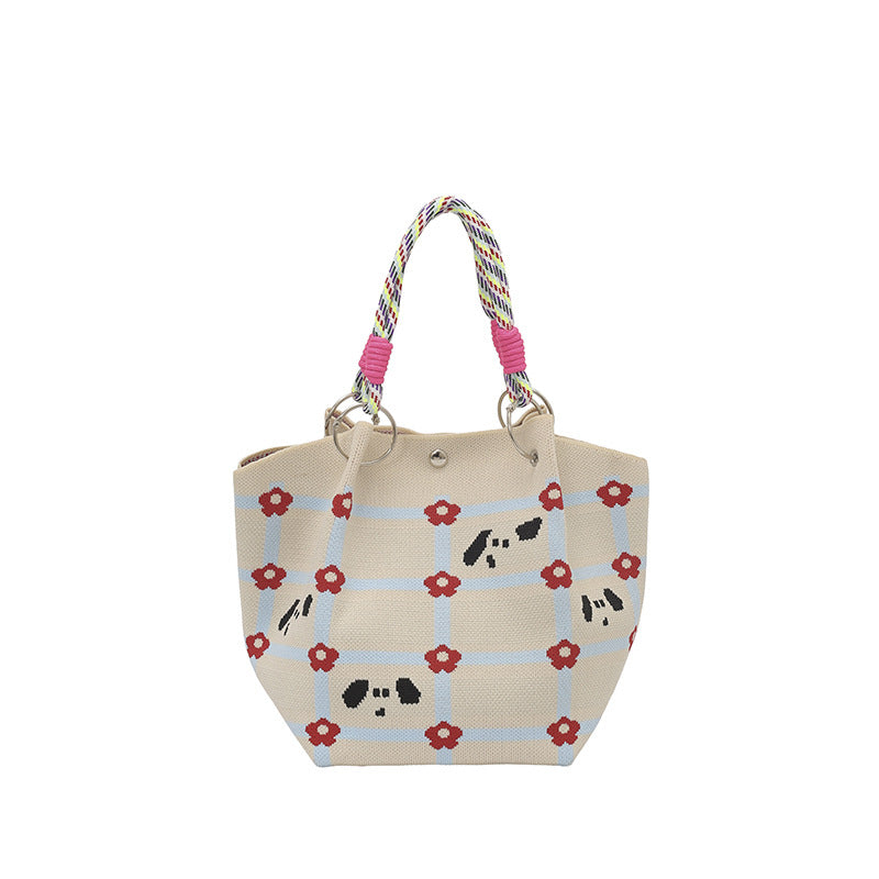 WoFloral Print Textured Handbag Stornfield