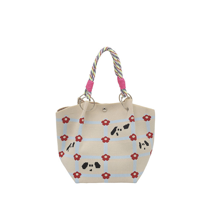 WoFloral Print Textured Handbag Stornfield