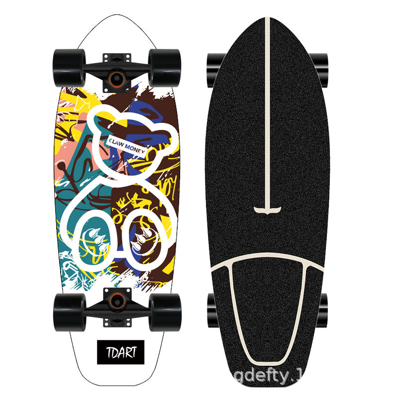 Artistic Lion Design Skateboard Stornfield