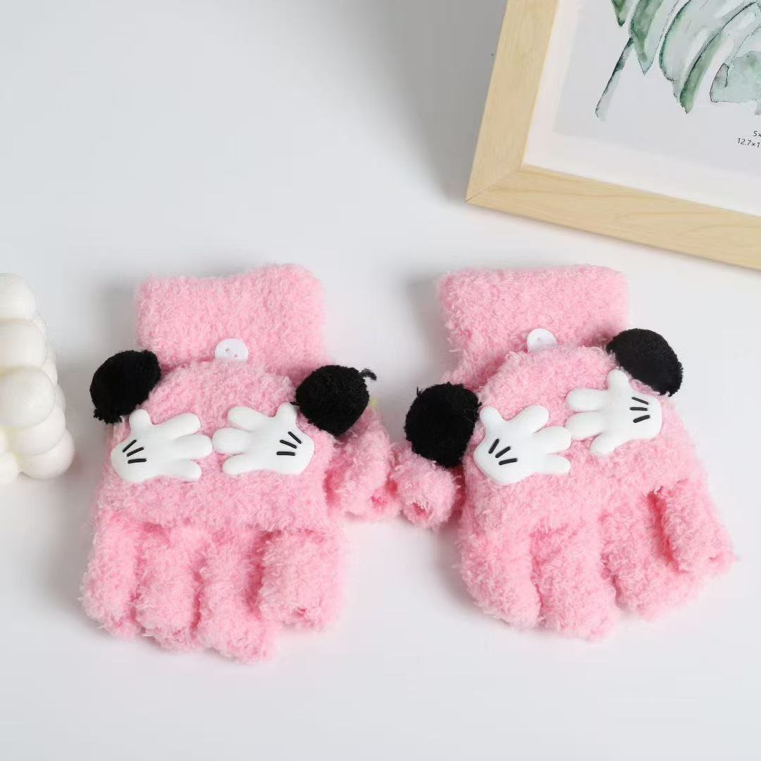 Cute Panda-Themed Fingerless Gloves Stornfield