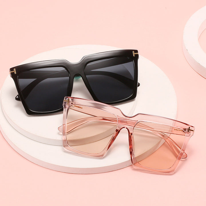 Women oversized square sunglasses with luxurious accents Stornfield