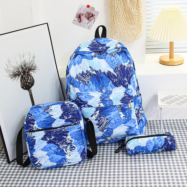 Stylish backpack with matching crossbody bag and pencil case Stornfield