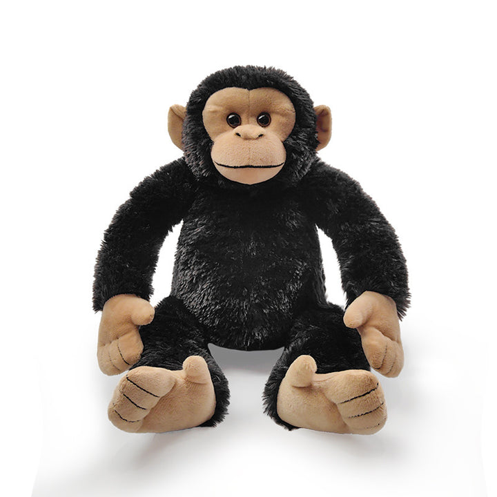Plush Sitting Gorilla Toy with Long Faux Fur and Soft Bean-Fill Stornfield
