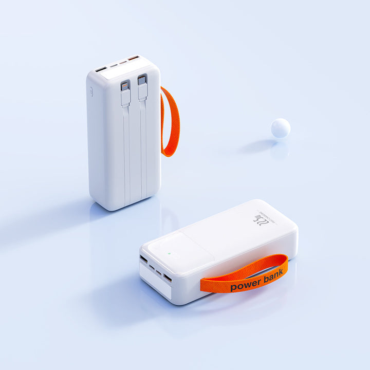 Portable power bank with integrated cable management and fast charging function Stornfield