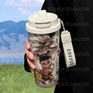 Ladies Insulated Coffee Mug with Funny Hello Kitty Design Stornfield