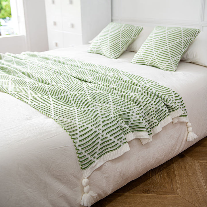 Decorative Knit Throw Blanket