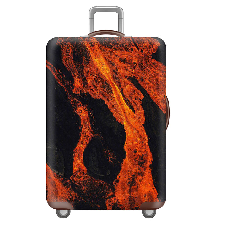Unisex nan robust hard-shell suitcase with artistic face portrait print and 360° wheels Stornfield