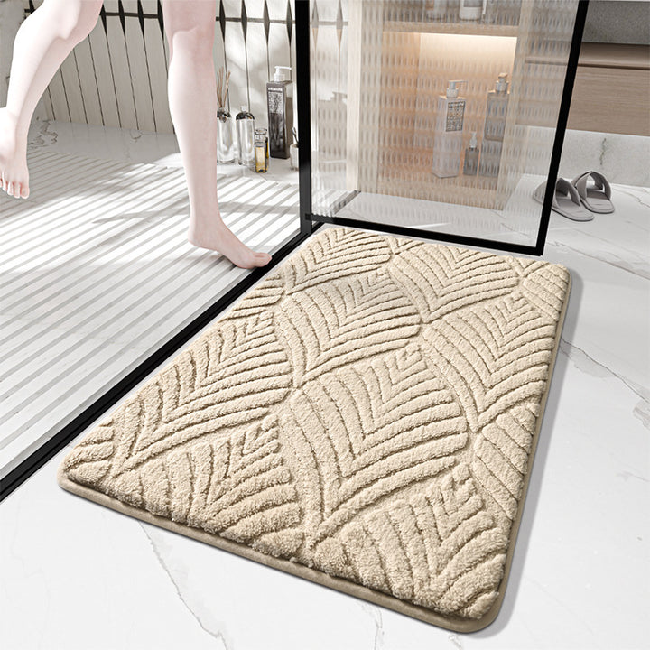 Decorative Wave Pattern Bath Mat