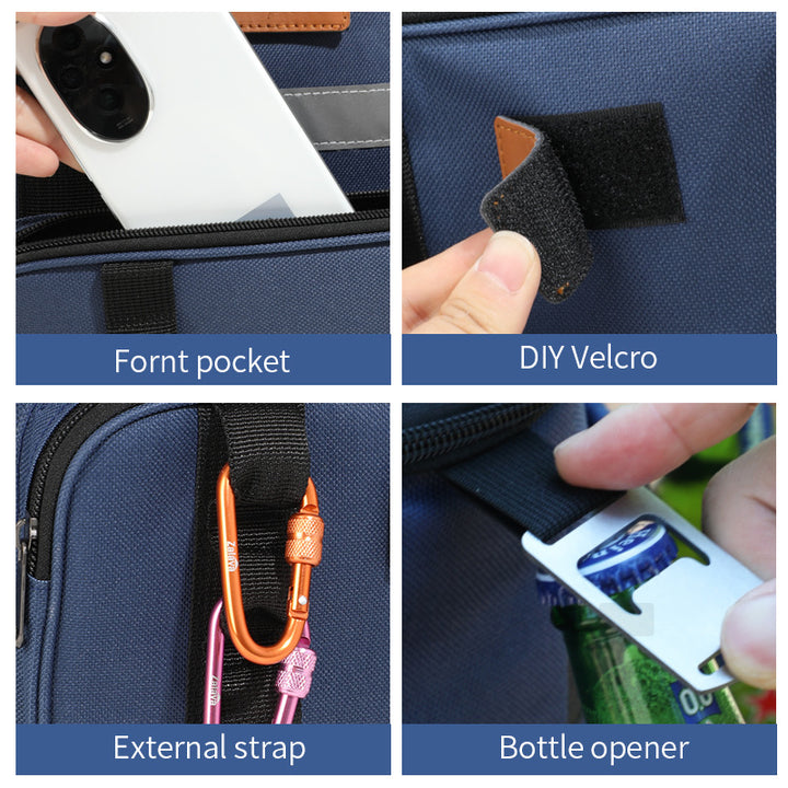 Insulated Multi-Pocket Cooler Tote Bag Stornfield