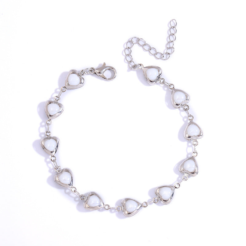 Heart-Shaped Link Anklet Stornfield