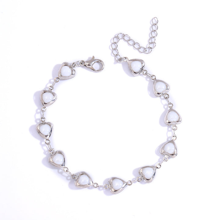 Heart-Shaped Link Anklet Stornfield