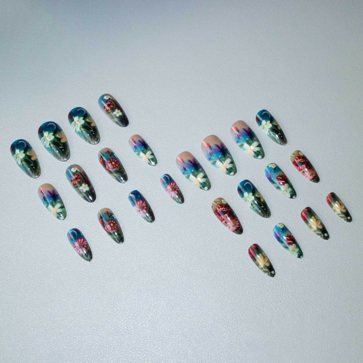 Artistic Floral Nail Design Kit