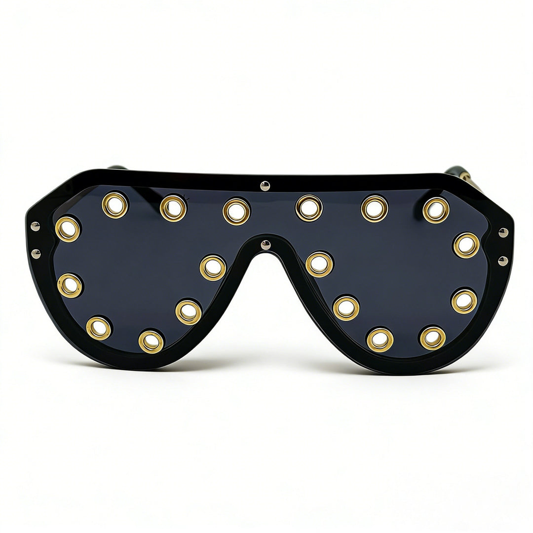 Women's statement sunglasses in futuristic design with decorative elements Stornfield
